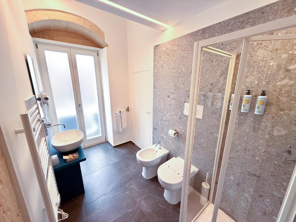 Koupelna v ubytování Ad Maiora - Design Rooms