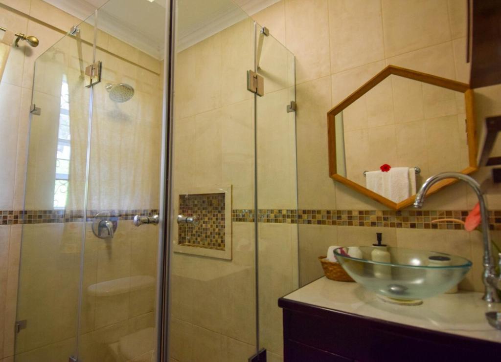 Koupelna v ubytování Piton View Apartment With Jeep Rental - GREAT COMBO DEAL- Explore St Lucia