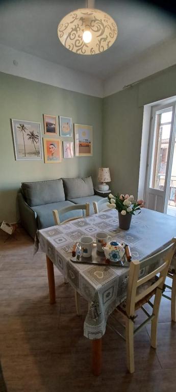 Χώρος καθιστικού στο Rosa's Flat