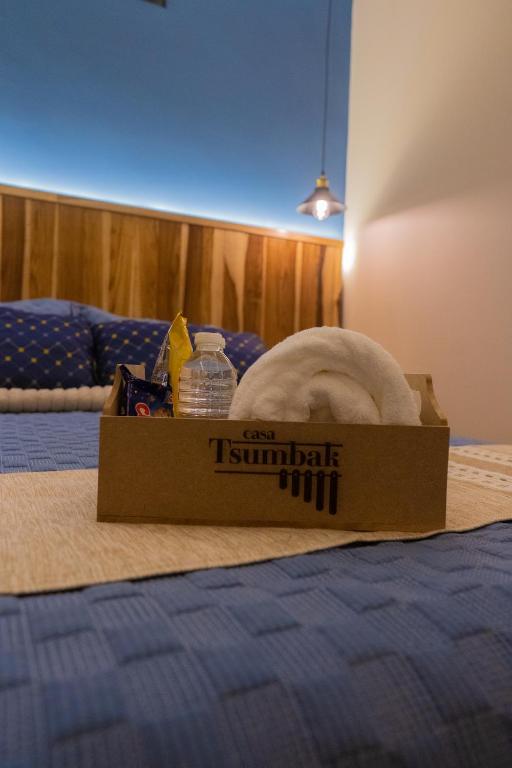Postel nebo postele na pokoji v ubytování Casa Tsumbak