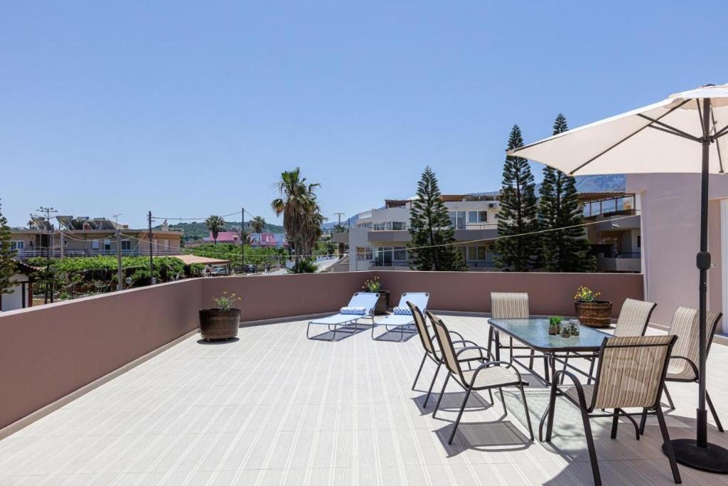 Balkón nebo terasa v ubytování Semiso Beach Suites