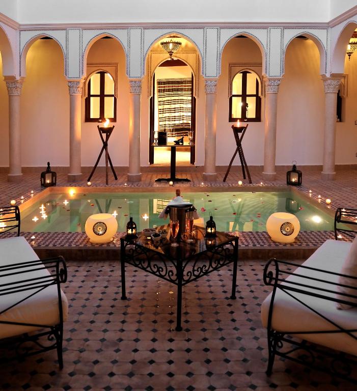 Area soggiorno di Riad Le Jardin d'Abdou