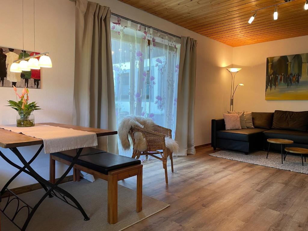 Χώρος καθιστικού στο Ferienwohnung Mroczeck
