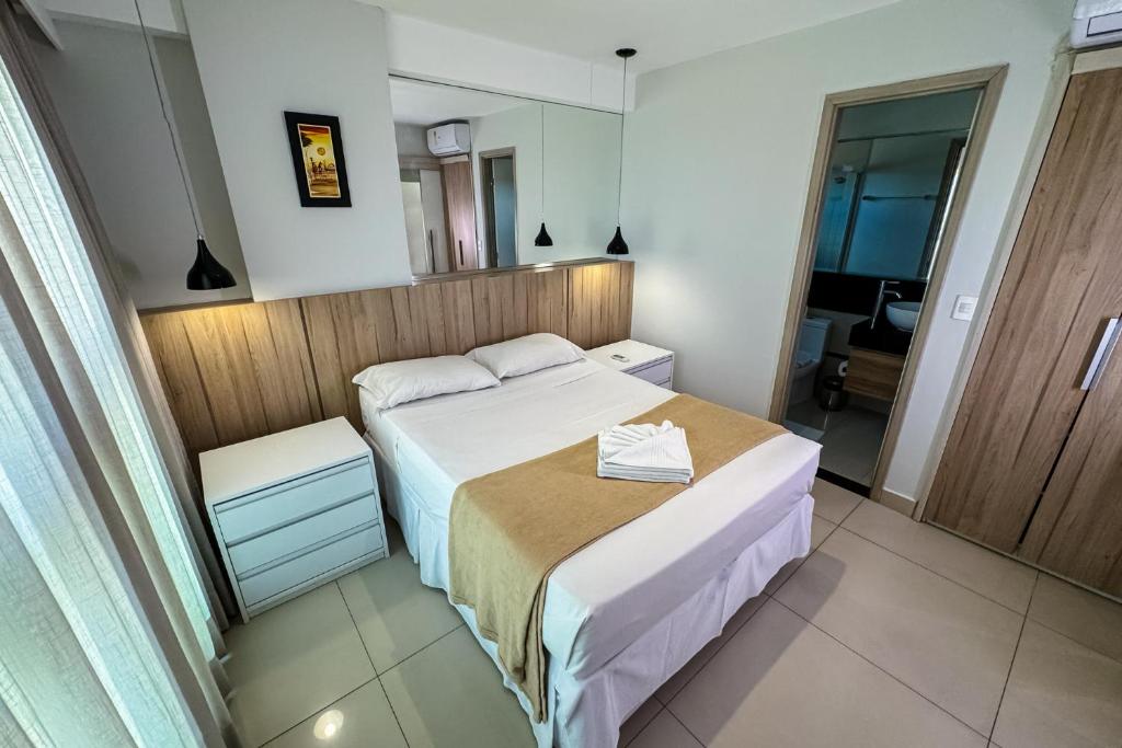 Letto o letti in una camera di Premium Flat Ponta Negra Natal