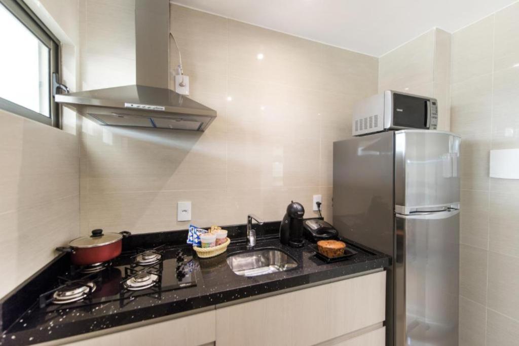 Cucina o angolo cottura di Premium Flat Ponta Negra Natal
