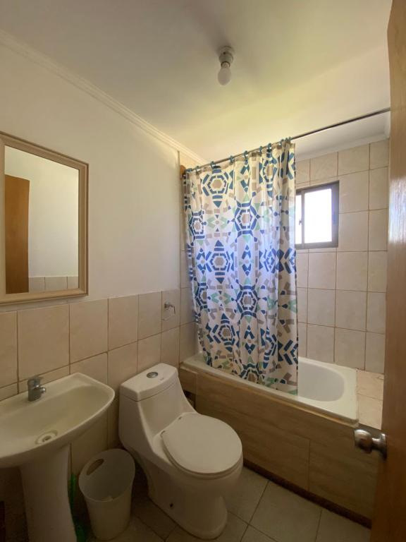 Koupelna v ubytování CASA A11 Lago Rapel
