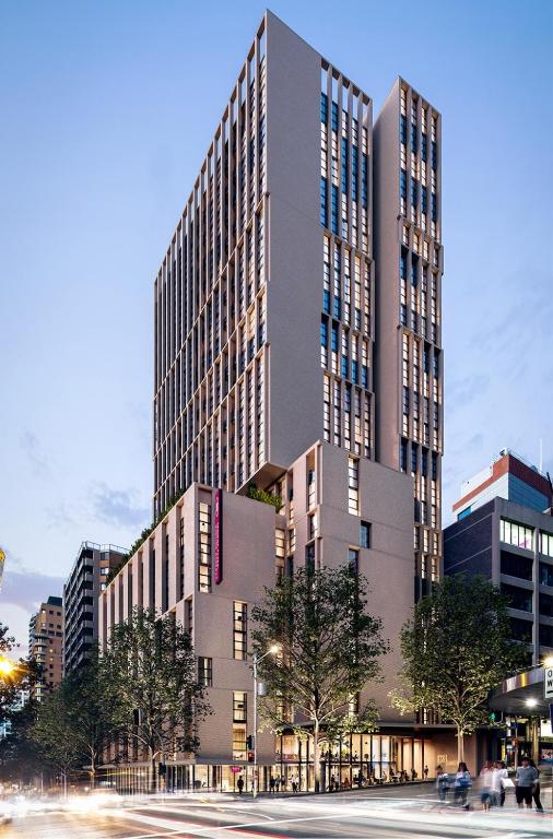 a rendering of a tall building in a city at Harbour Views, Fireworks & Secure Parking in Sydney