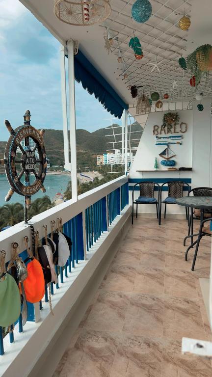 Balkón nebo terasa v ubytování Aptartamentos Temáticos con balcón panorámico frente a la Playa