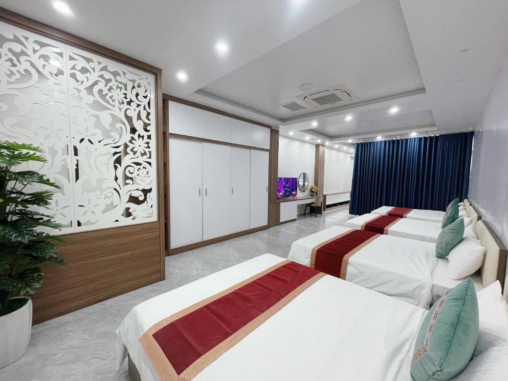 Postel nebo postele na pokoji v ubytování Trung Đức Homestay
