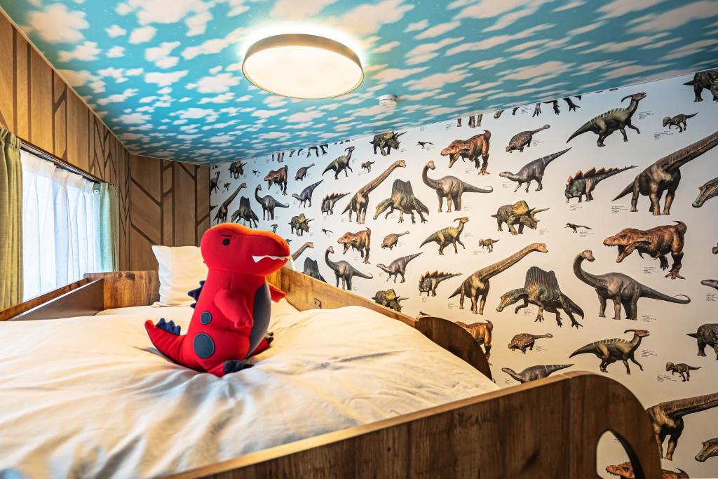 Postel nebo postele na pokoji v ubytování nest Retreat Atami