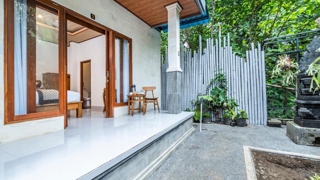 Zahrada ubytování Depi House Ubud