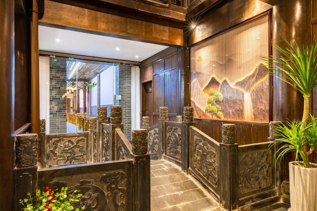 O zonă de relaxare la Huangshan Chuyuyuan Manju Homestay