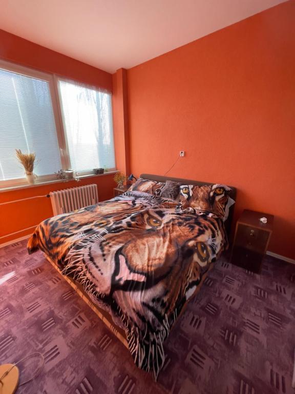 Postel nebo postele na pokoji v ubytování Apartmán u Vity