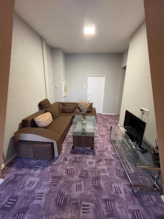 TV a/nebo společenská místnost v ubytování Apartmán u Vity