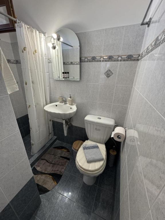 Koupelna v ubytování Villa Iris