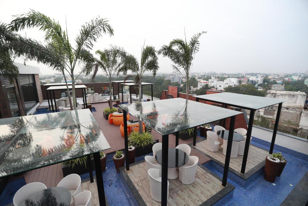 Balkón nebo terasa v ubytování Hotel Park Elanza Chennai