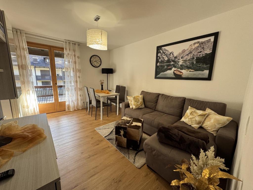 Posezení v ubytování 024 Trilocale, Carisolo