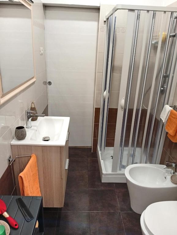 Koupelna v ubytování Trieste apartment