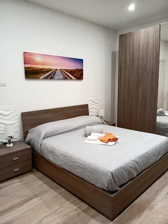 Postel nebo postele na pokoji v ubytování Trieste apartment