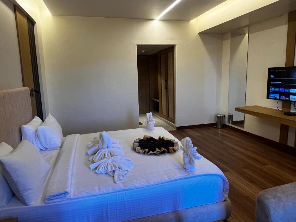TV a/nebo společenská místnost v ubytování Hotel Oxina Cizel