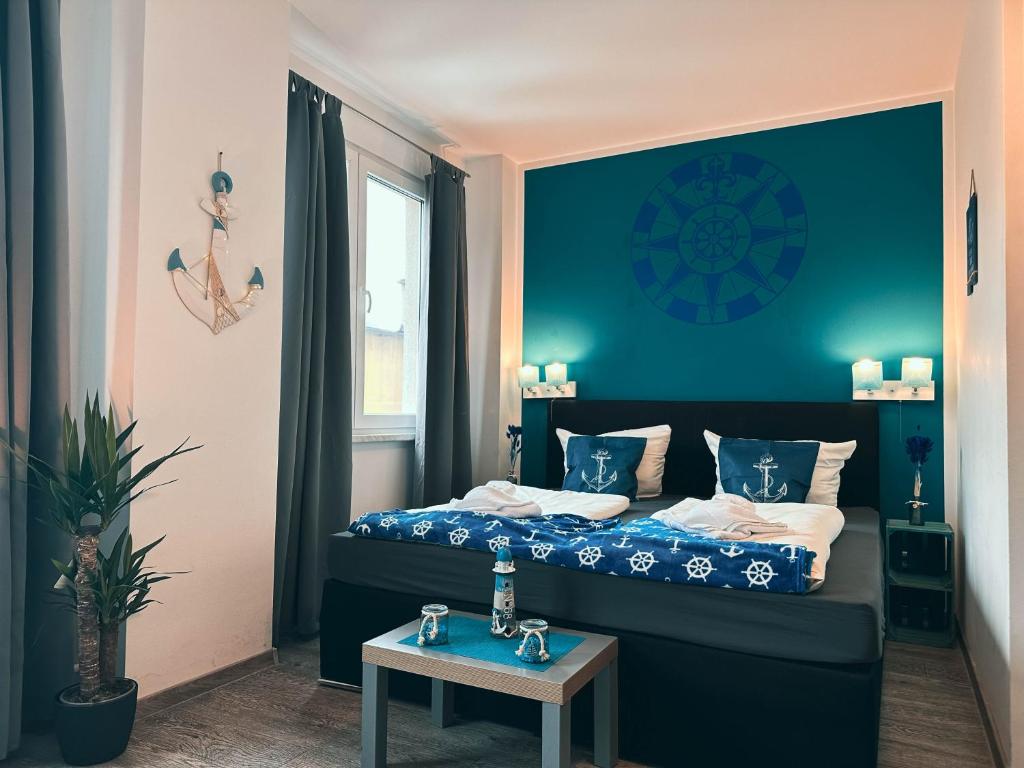 Postel nebo postele na pokoji v ubytování ORCA Hotel am Elbschloss