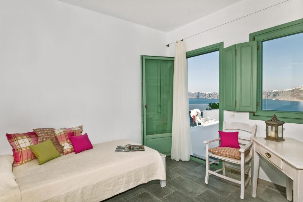 Część wypoczynkowa w obiekcie Aura Marina Apartments Santorini