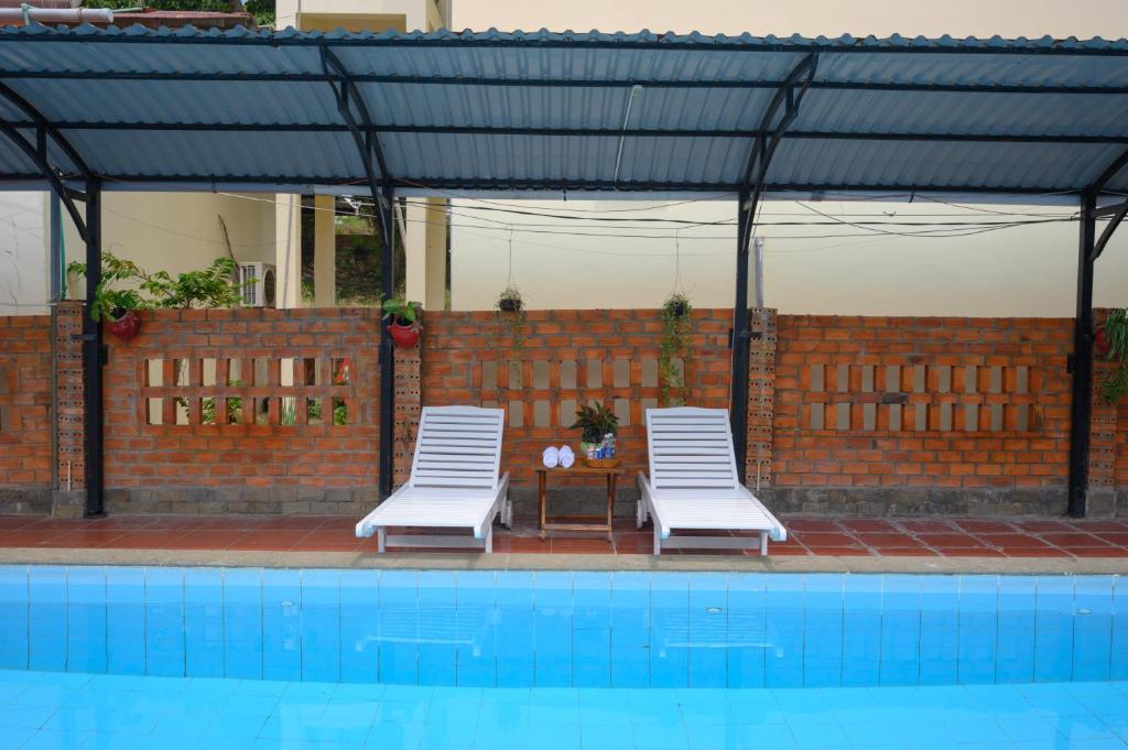 Bazén v ubytování Thanh Khoi Bungalow - Free Airport Pick Up nebo v jeho okolí