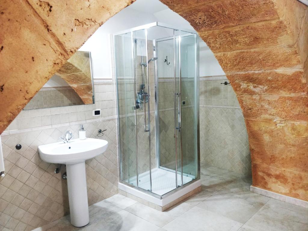 Koupelna v ubytování Kalos Rooms