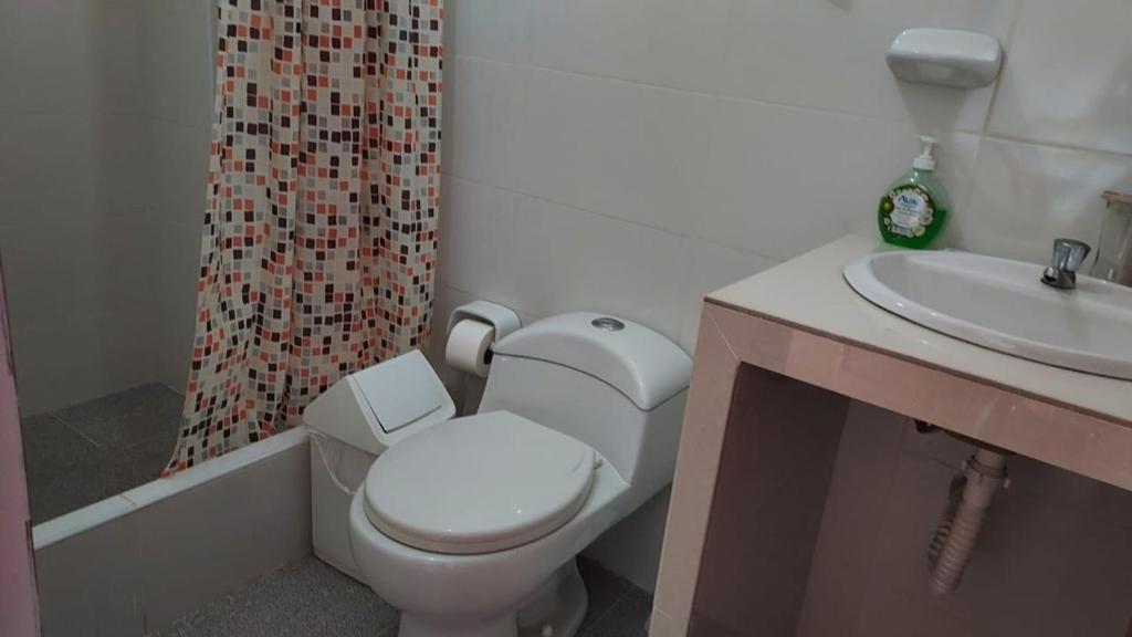 Koupelna v ubytování Casa Mirita