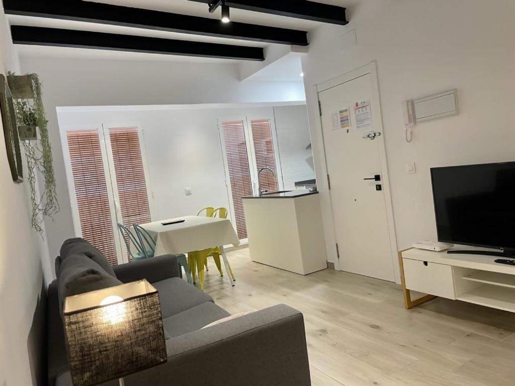 TV a/nebo společenská místnost v ubytování Loft Time Somhome Peñíscola