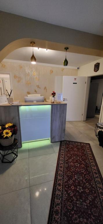 Kuchyň nebo kuchyňský kout v ubytování Pension Melsungen vormals Hotel Bartenwetzer