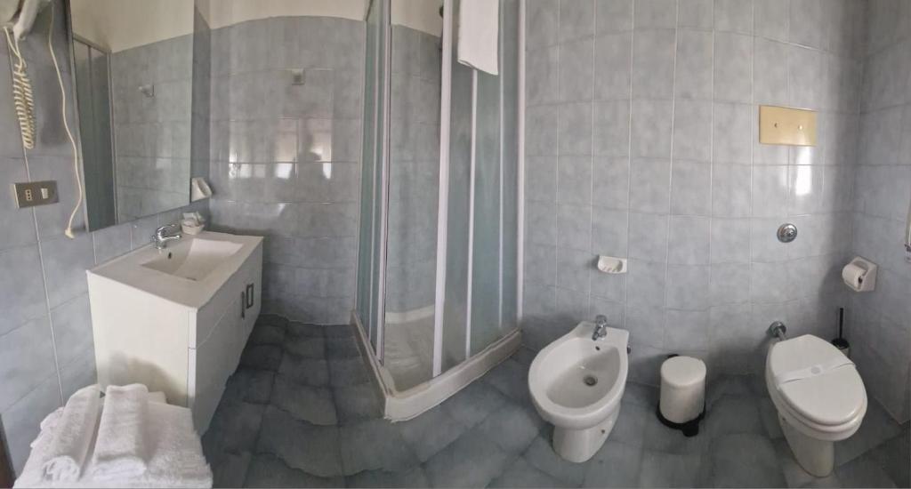 Koupelna v ubytování Albergo ristorante Da Tunon