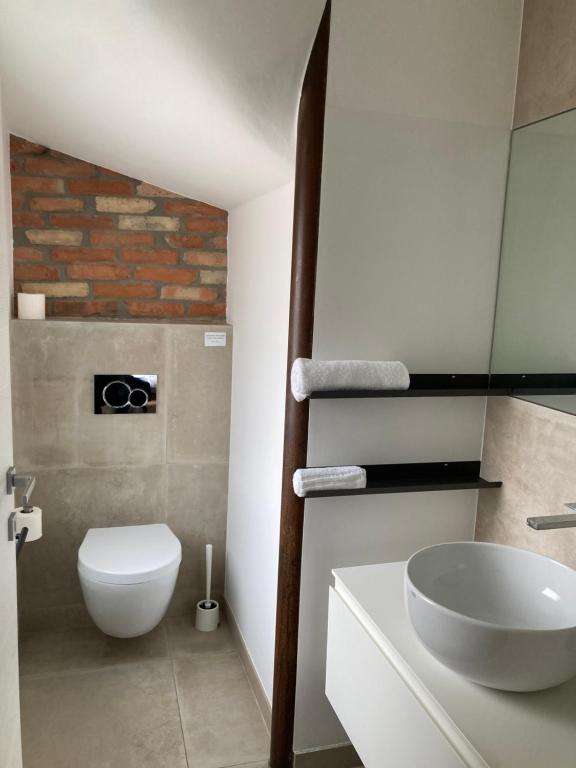 Koupelna v ubytování Casa di Mirea