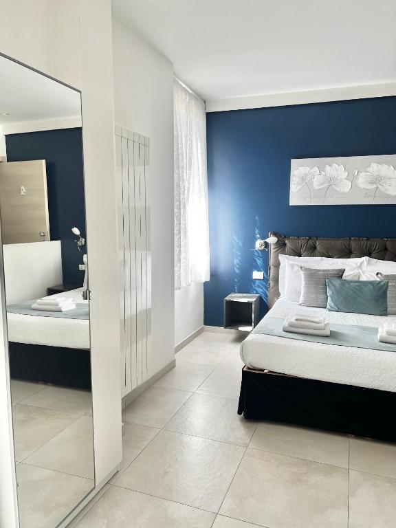 Postel nebo postele na pokoji v ubytování Sunset rooms