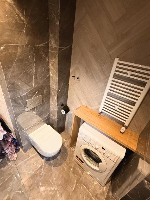 Kúpeľňa v ubytovaní Apartament Bubble z darmowym parkingiem