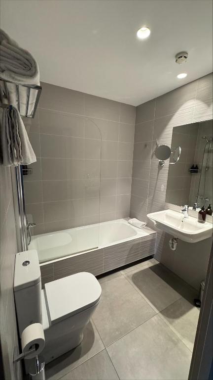 Kúpeľňa v ubytovaní Colectia Hotel Urumea