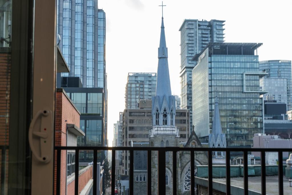 Nespecifikovaný výhled na destinaci Vancouver nebo výhled na město při pohledu z apartmánu