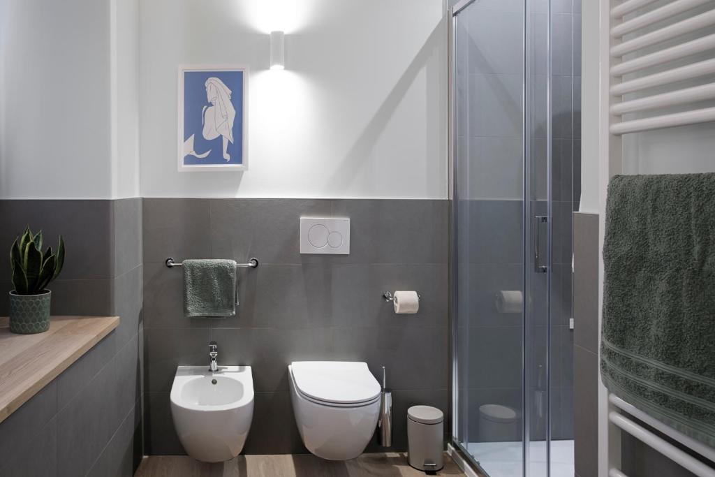 Koupelna v ubytování Passer Relais Bistrot