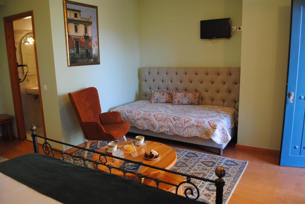 Posezení v ubytování Andromachi's beloi hotel
