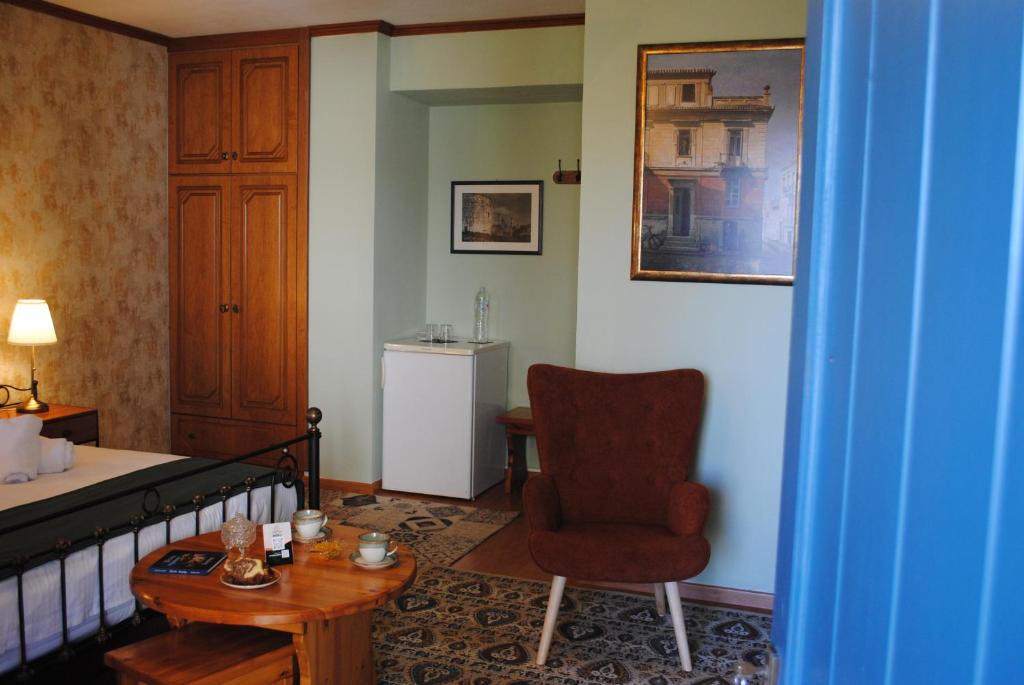 Posezení v ubytování Andromachi's beloi hotel