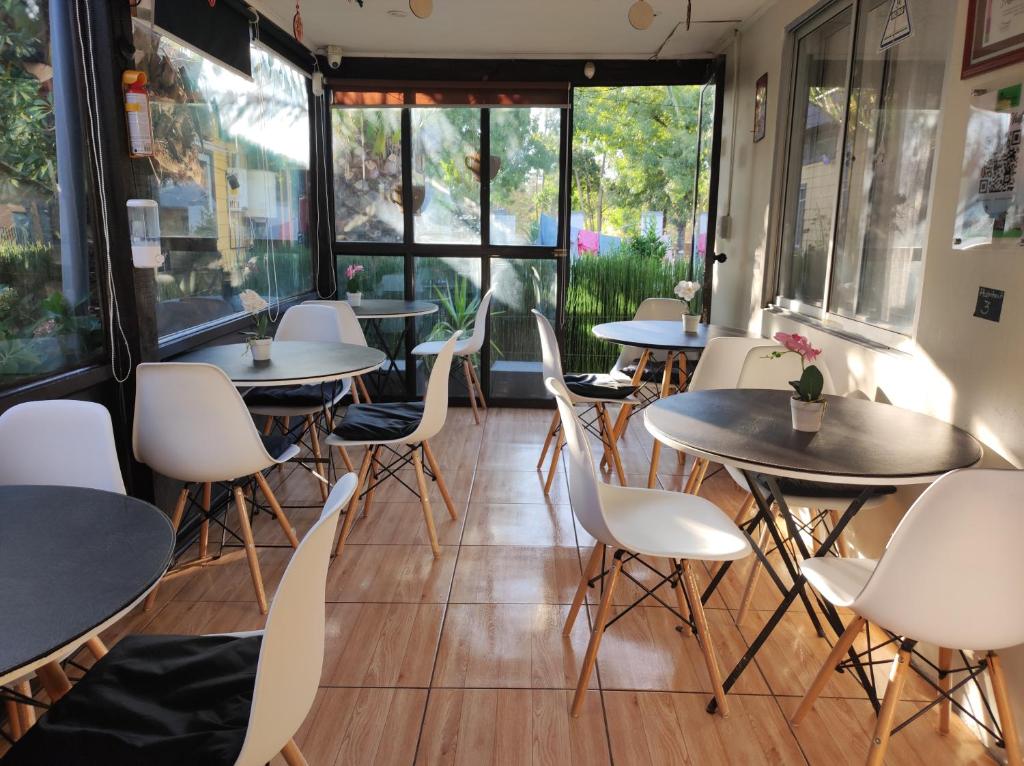 Posezení v ubytování EL AROMO alojamiento desayuno estacionamiento factura
