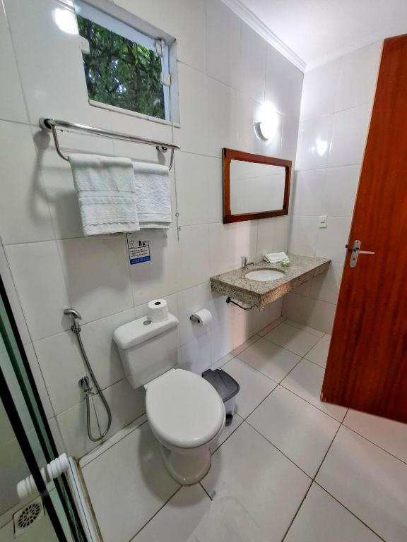 Koupelna v ubytování Vila Palmar Hospedagem