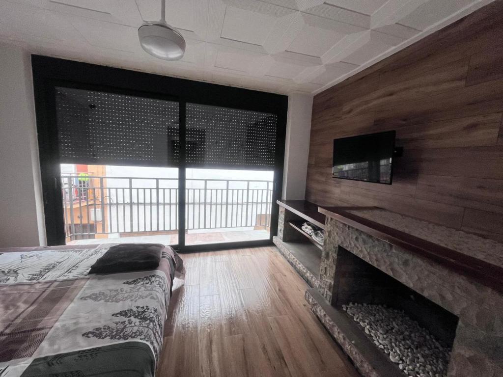 Postel nebo postele na pokoji v ubytování Habitació amb encant a Blanes