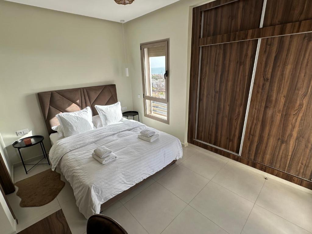 Appartement vue océan客房内的一张或多张床位