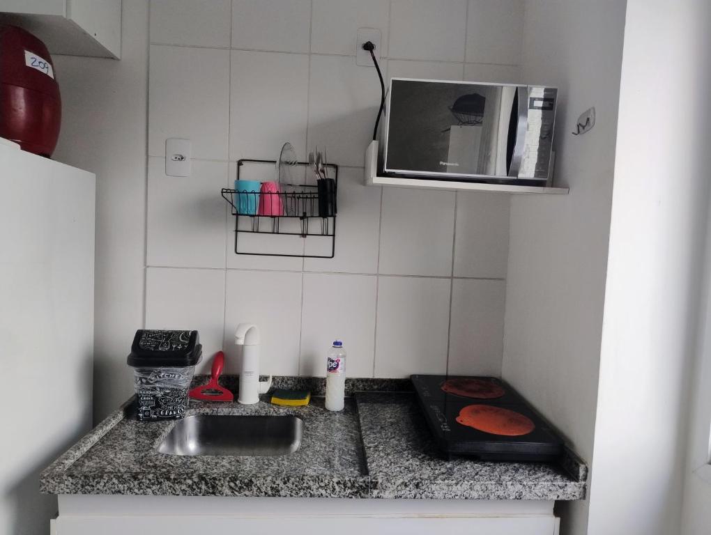 Küche/Küchenzeile in der Unterkunft ALL liberdade