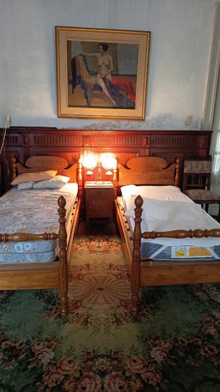 Postel nebo postele na pokoji v ubytování Casa rosa 4