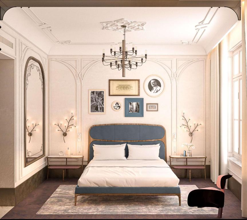 Postel nebo postele na pokoji v ubytování Les Temps Istanbul Karakoy, Curio Collection By Hilton