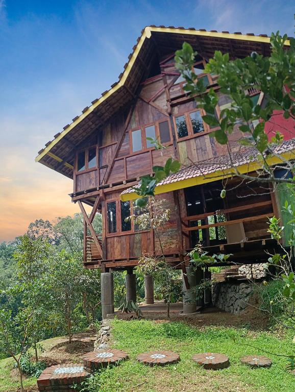 Zahrada ubytování Kebun Hanoman Villa
