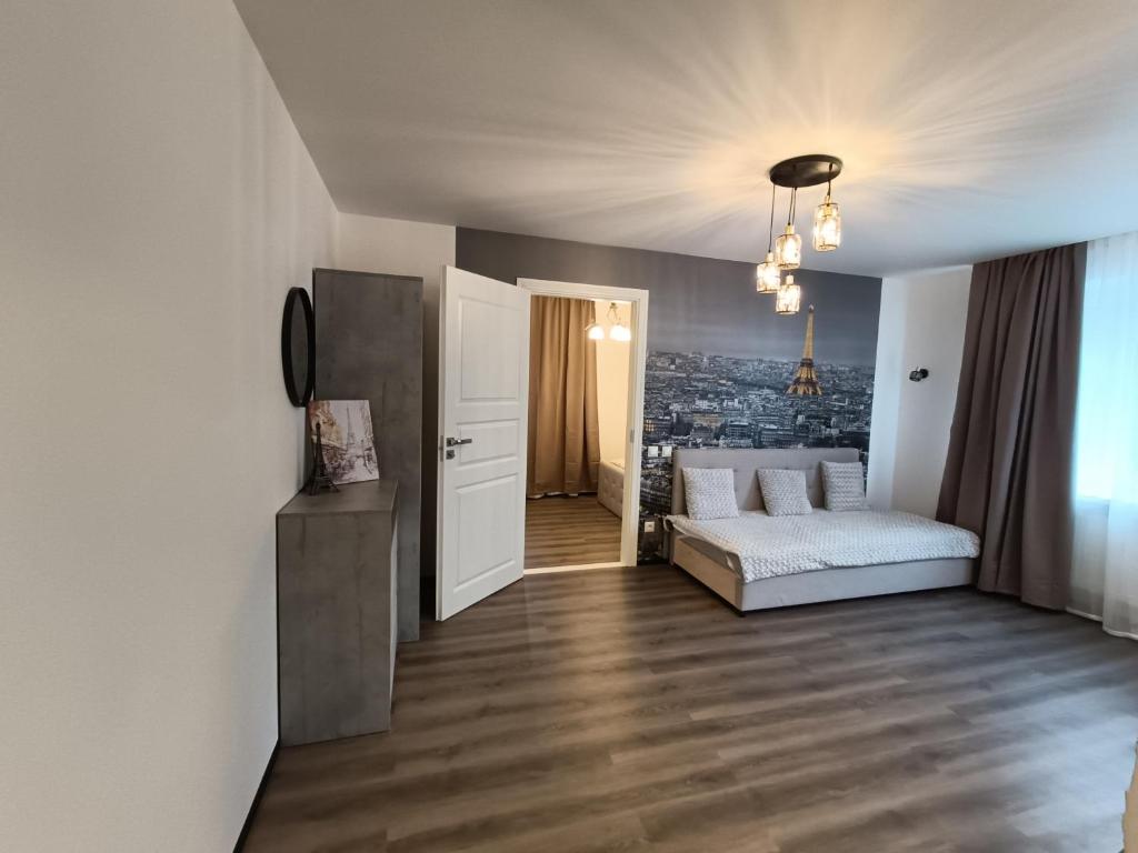 Postel nebo postele na pokoji v ubytování Bonjour
