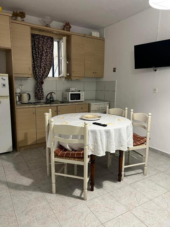 Kuchyň nebo kuchyňský kout v ubytování Sagma Beach Rooms